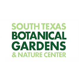 South Texas Botanical Gardens & Nature Center logo in green text on a white background