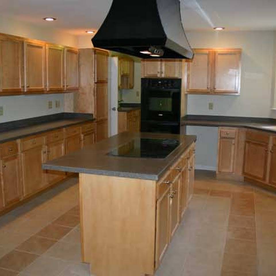 Solid Surface Kitchen Island Picture