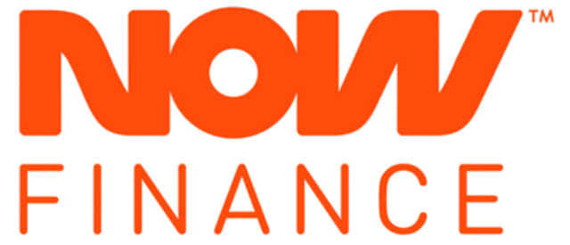 NOW Finance logo in orange text on a white background