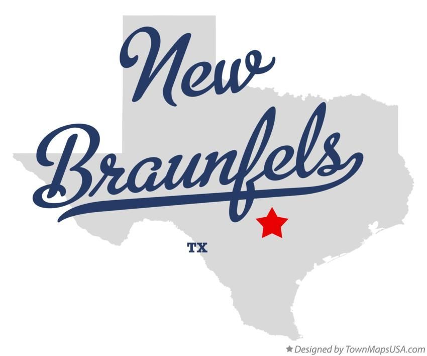 Map of New Braunfels