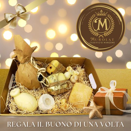 Cesto di Natale con formaggi