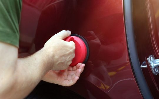 Fixing Car Dent — Haltom City, TX — Dent Mechanix Fixing Car Dent — Haltom City, TX — Dent Mechanix