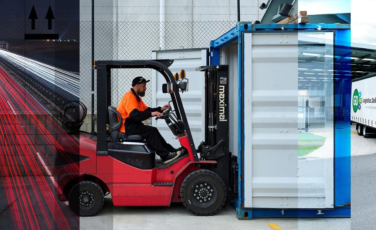 GO operator on forklift