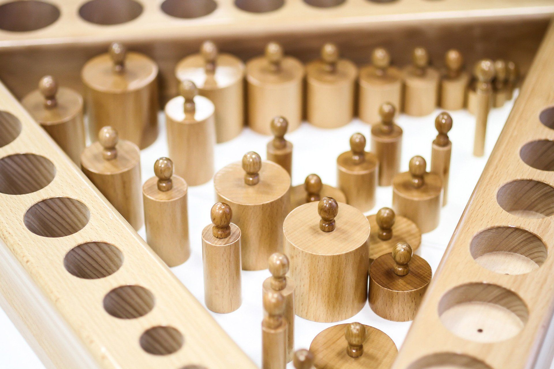 Wooden montessori materials