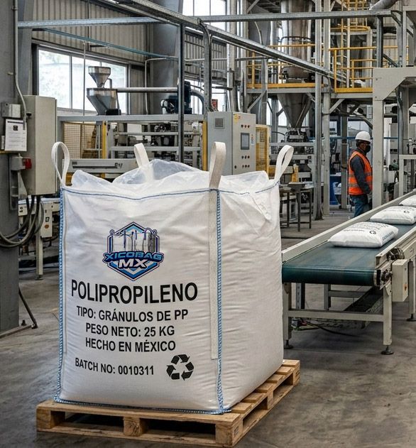 super sacos industriales, polipropileno, almacenamiento industrial, fabricación super sacos, empaque