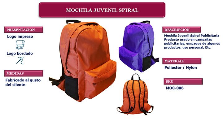 DANTE - MOCHILAS