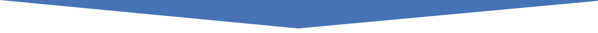 A blue triangle on a white background that looks like a heart.