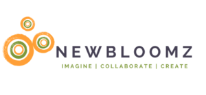A logo for newbloomz imagine collaborate create