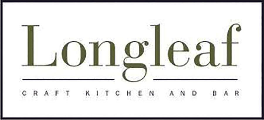 A longleaf craft kitchen and bar logo on a white background.