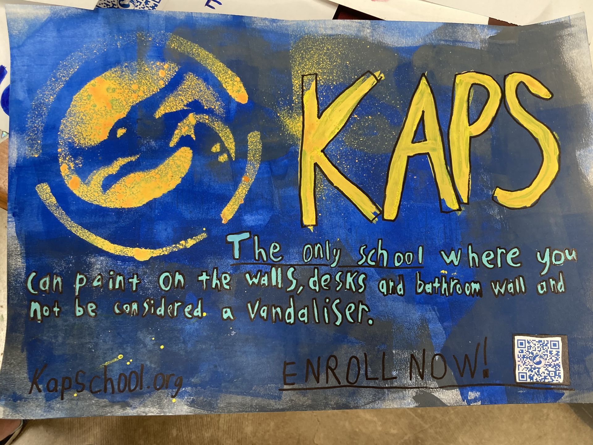 Poster celebrates Katherine Anne Porter School, a safe place where creativity flourishes.