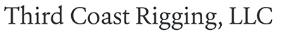 A logo for third coast rigging llc on a white background