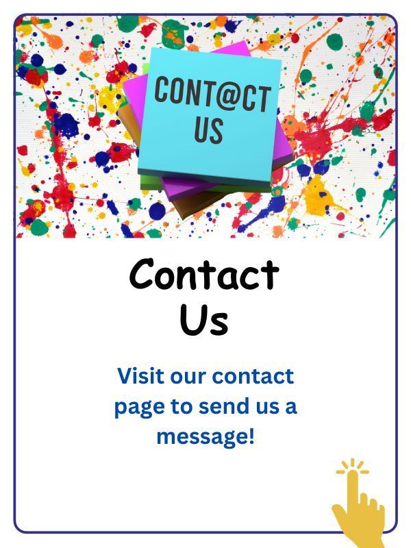 A sticky note that says contact us on it