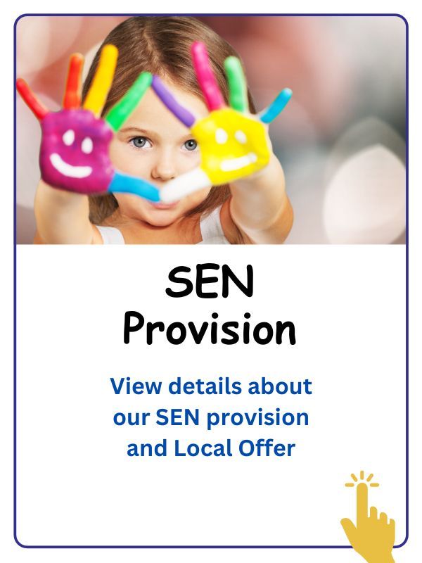 A picture of a little girl with her hands painted with smiley faces