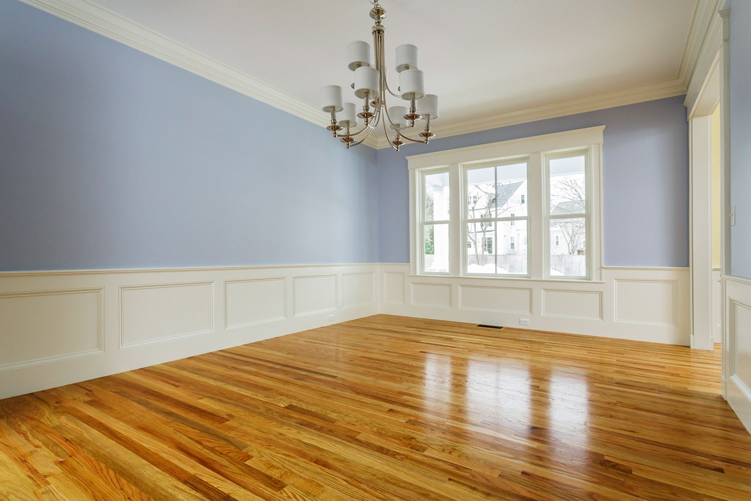 Empty Room with Hardwood Flooring