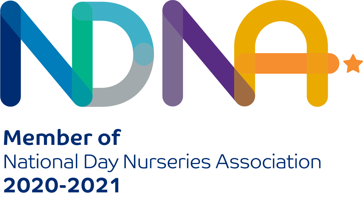 NDNA logo with multicolored text and star, identifying member status.