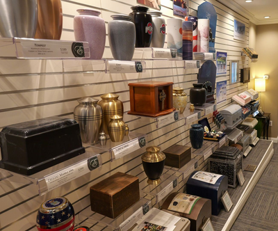 Cremation selection wall