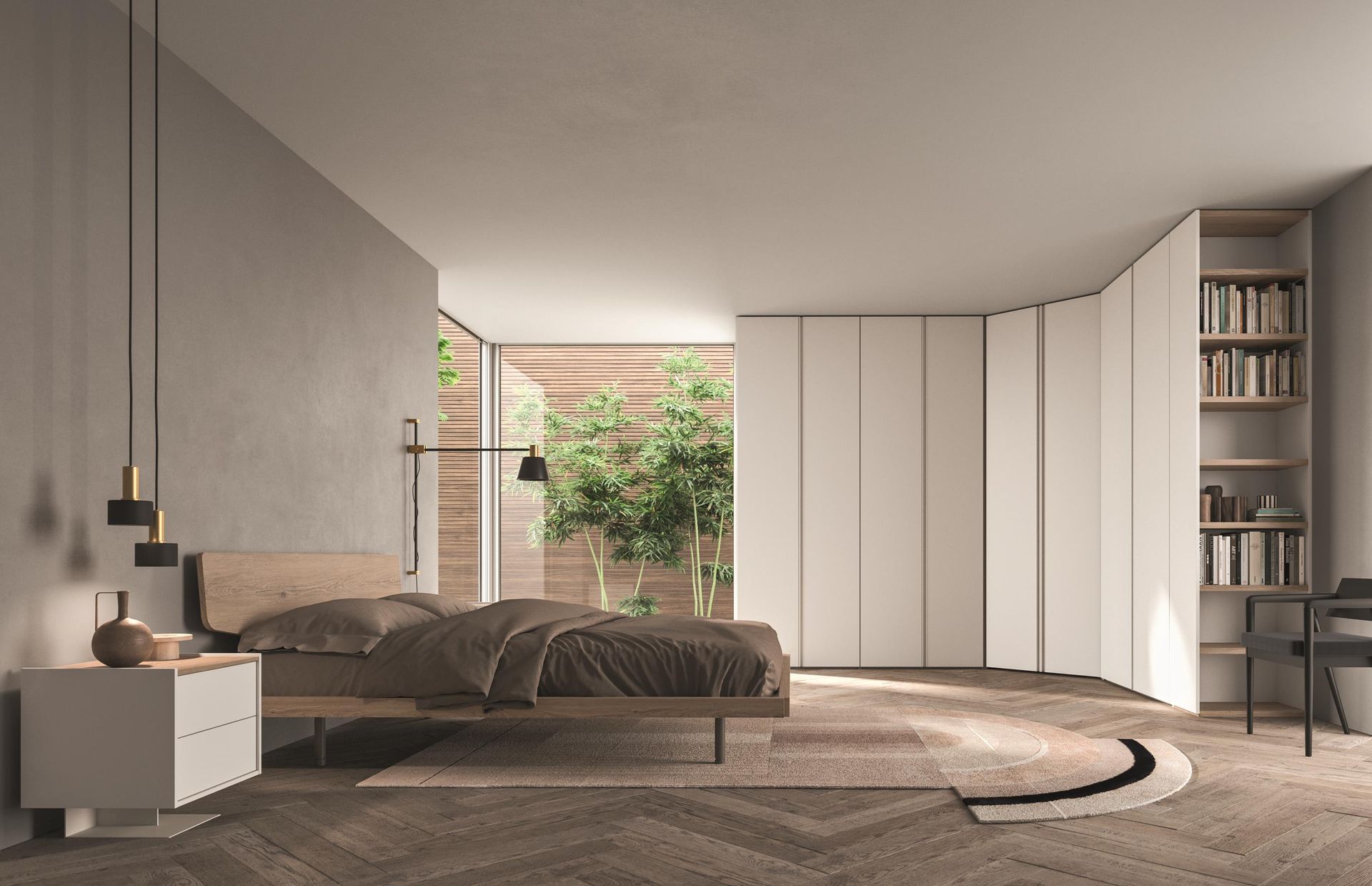 Stanza con letto king-size