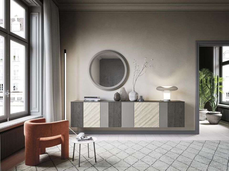 Madia moderna con specchio