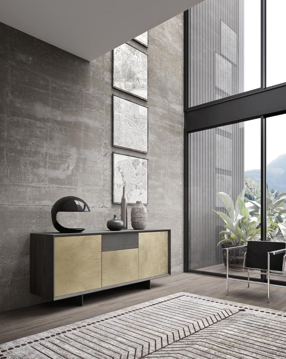 Madia moderna dorata