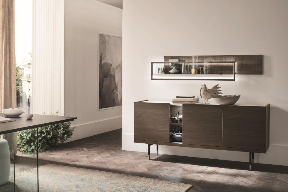 Madia classica nera per soggiorno