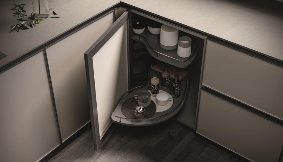 Mobile ad angolo moderno per cucina