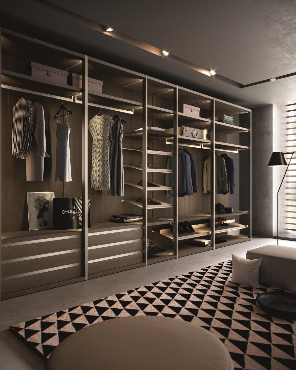 Cabina armadio in stanza