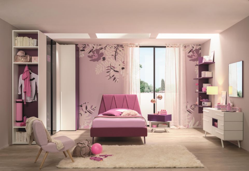 Cameretta mobili rosa