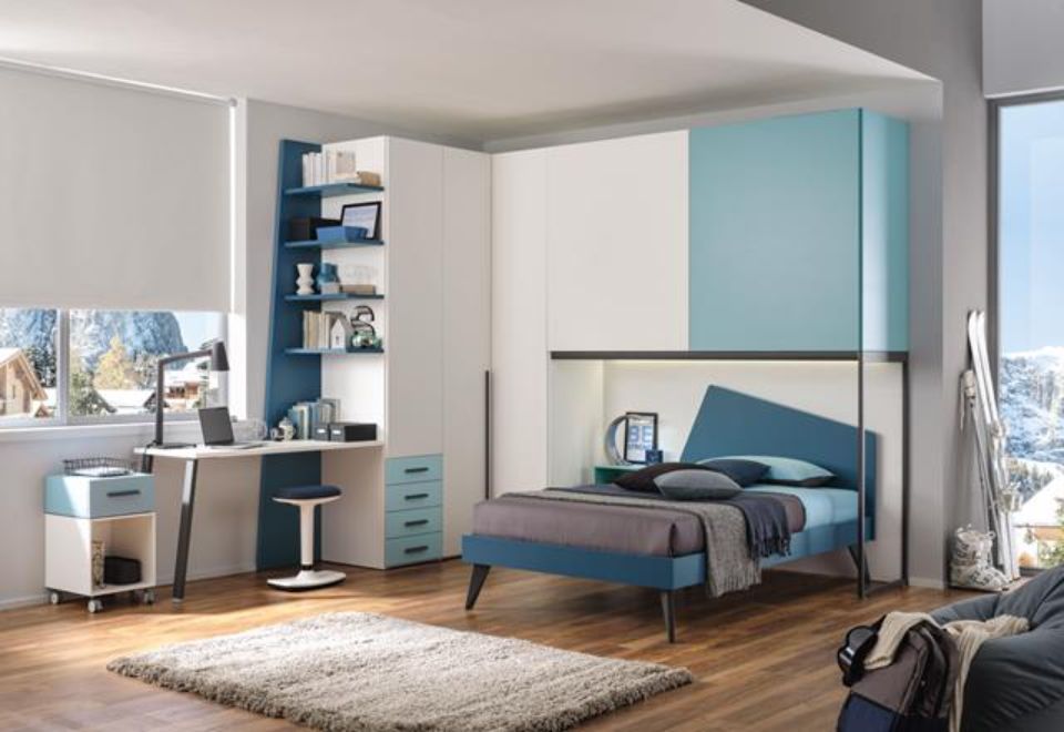 Cameretta mobili azzurri