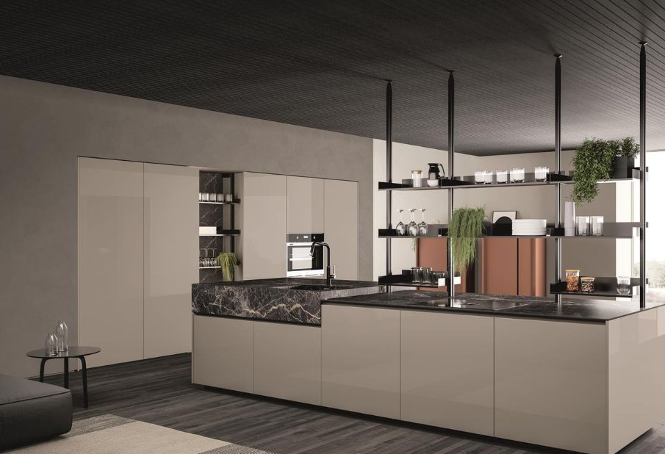 Penisola moderna colori chiari