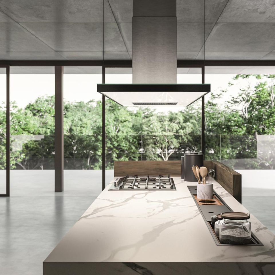 Cappa moderna su isola