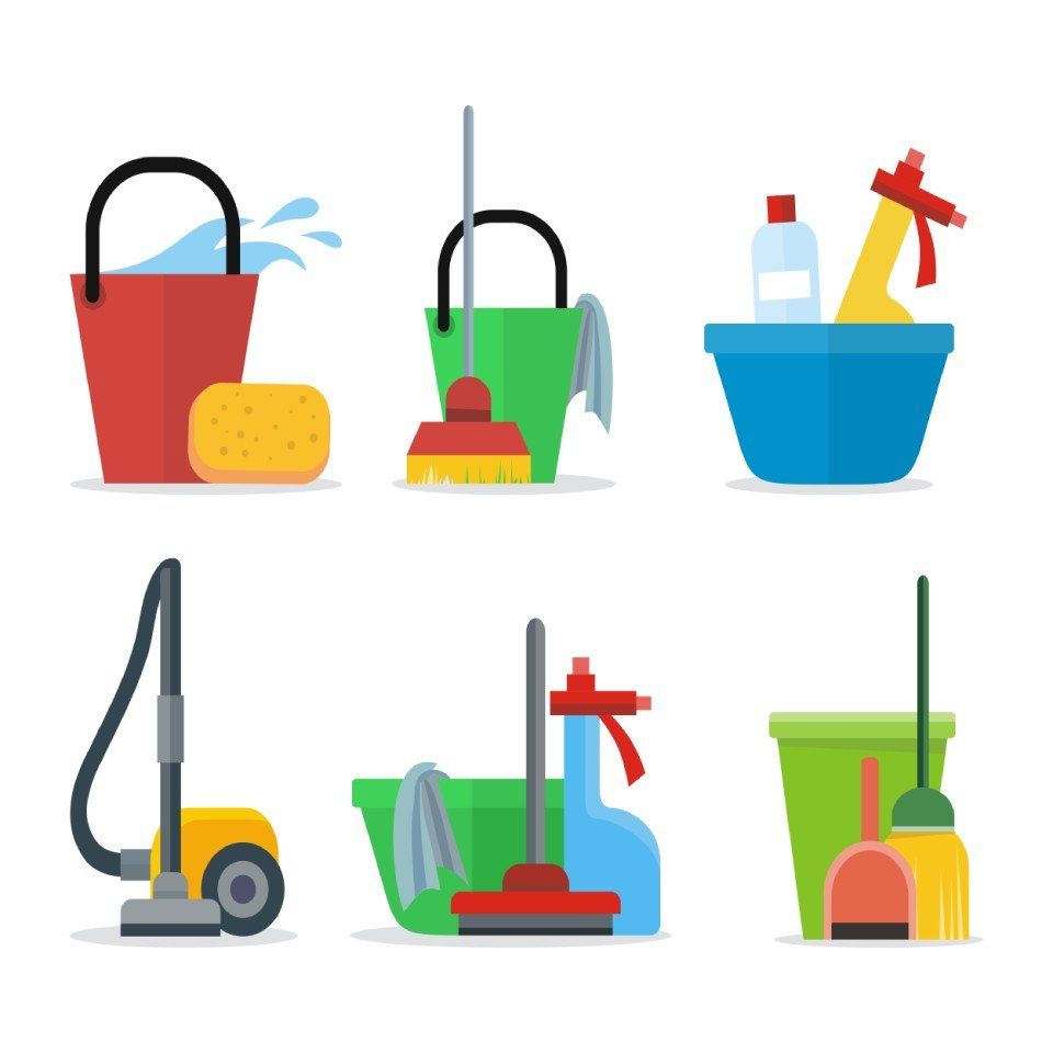 Icona di prodotti di pulizia