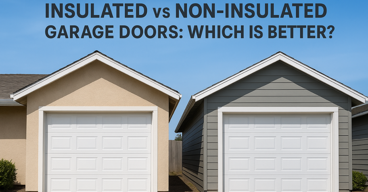 Insulated vs Non-Insulated Garage Doors: Which Is Better?