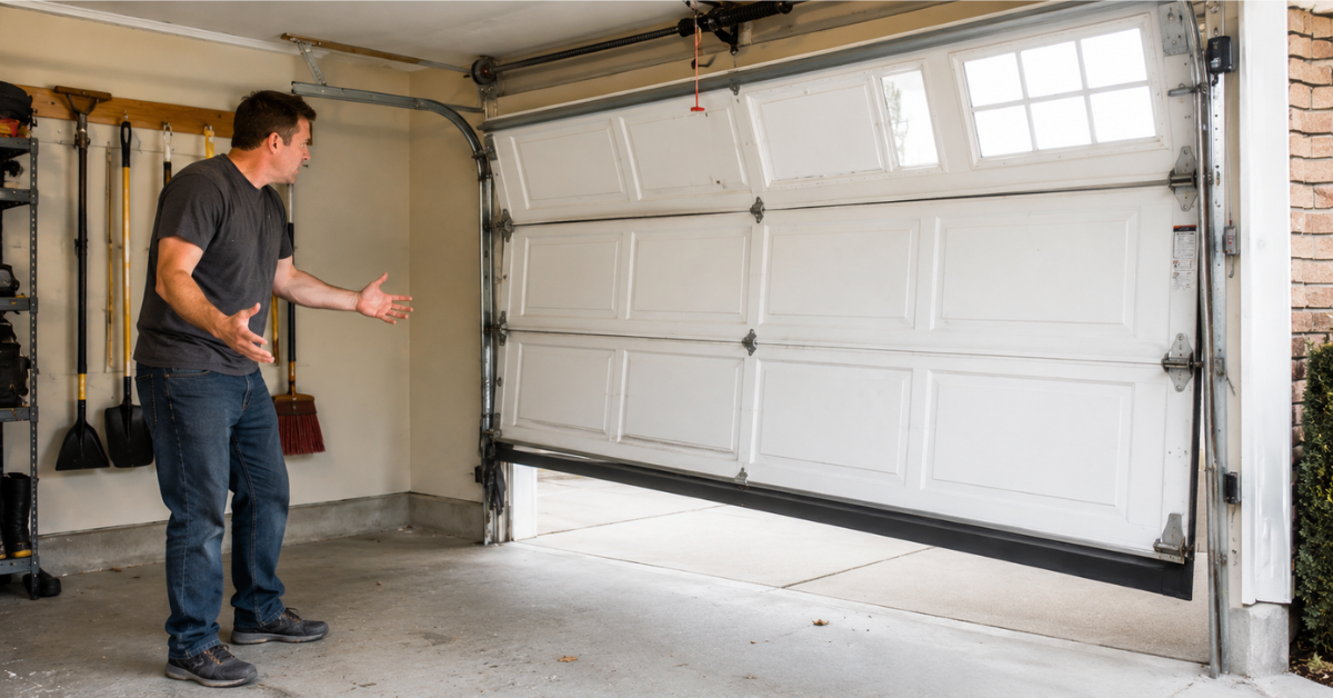 Garage Door Jerks When Closing — What It Means and How to Fix It