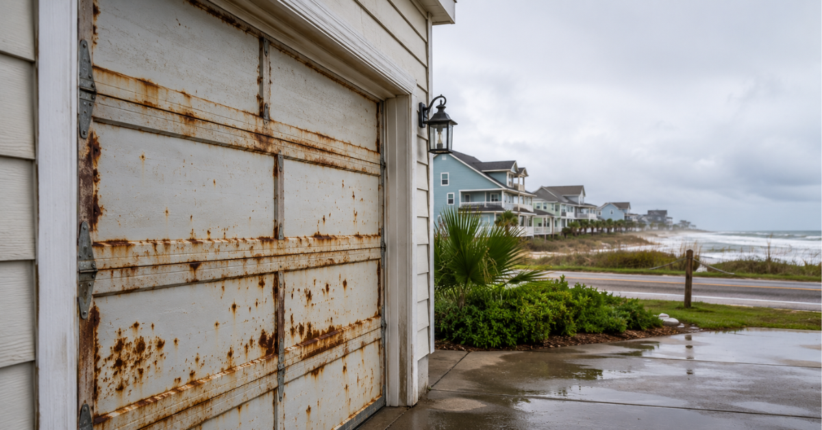 Why Garage Doors Rust Faster Near Coastal Texas