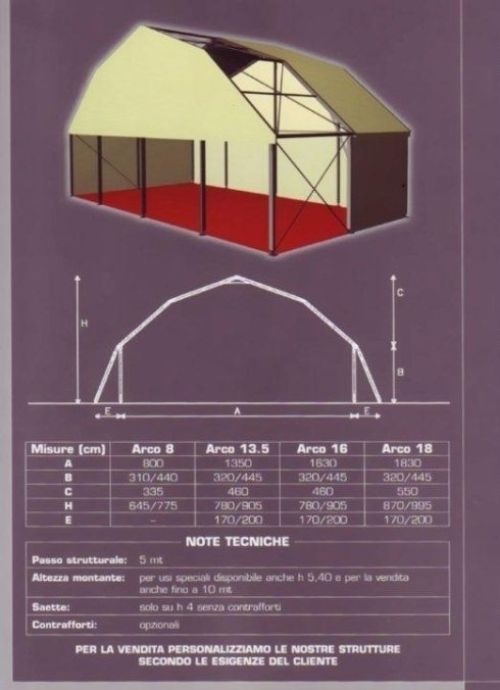 Un disegno di un edificio con in basso la dicitura nota tecnica