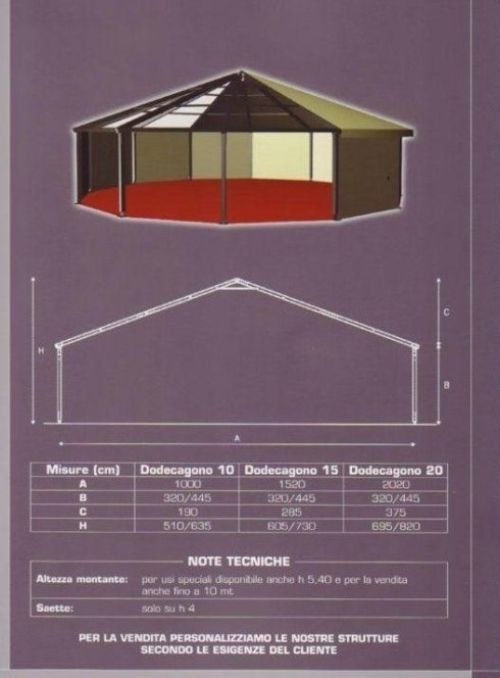 Un disegno di un gazebo con uno sfondo viola
