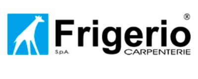 Un logo per la falegnameria frigerio con sopra una giraffa