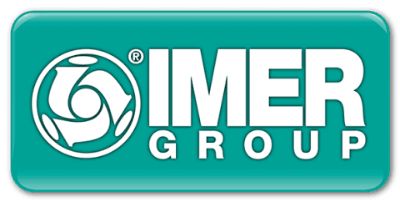 Un logo blu e bianco per il gruppo imer