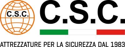 A logo for c.s.c. attrezzature per la sicurezza dal 1983