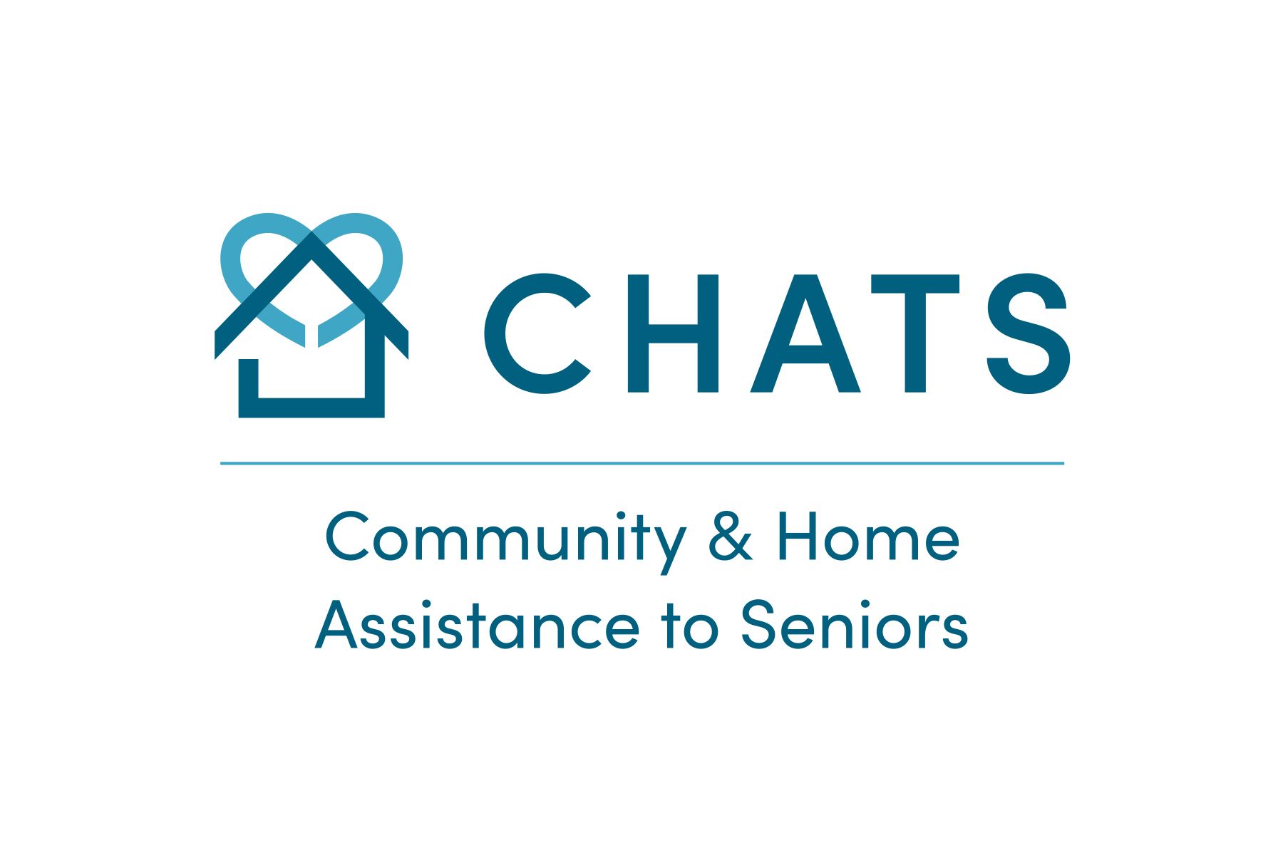 A logo for chats community and home assistance to seniors