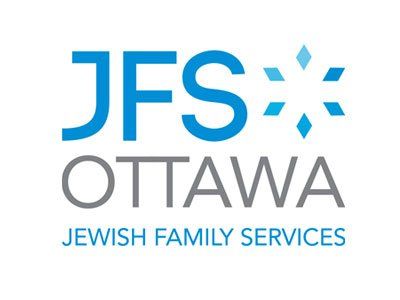 Jfs ottawa jewish family services logo on a white background