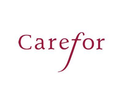 A logo for a company called carefor on a white background.