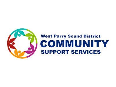 A logo for west parry sound district community support services