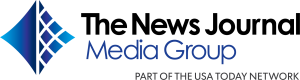 Logo for The News Journal Media Group, featuring a blue diamond-shaped graphic and the text 