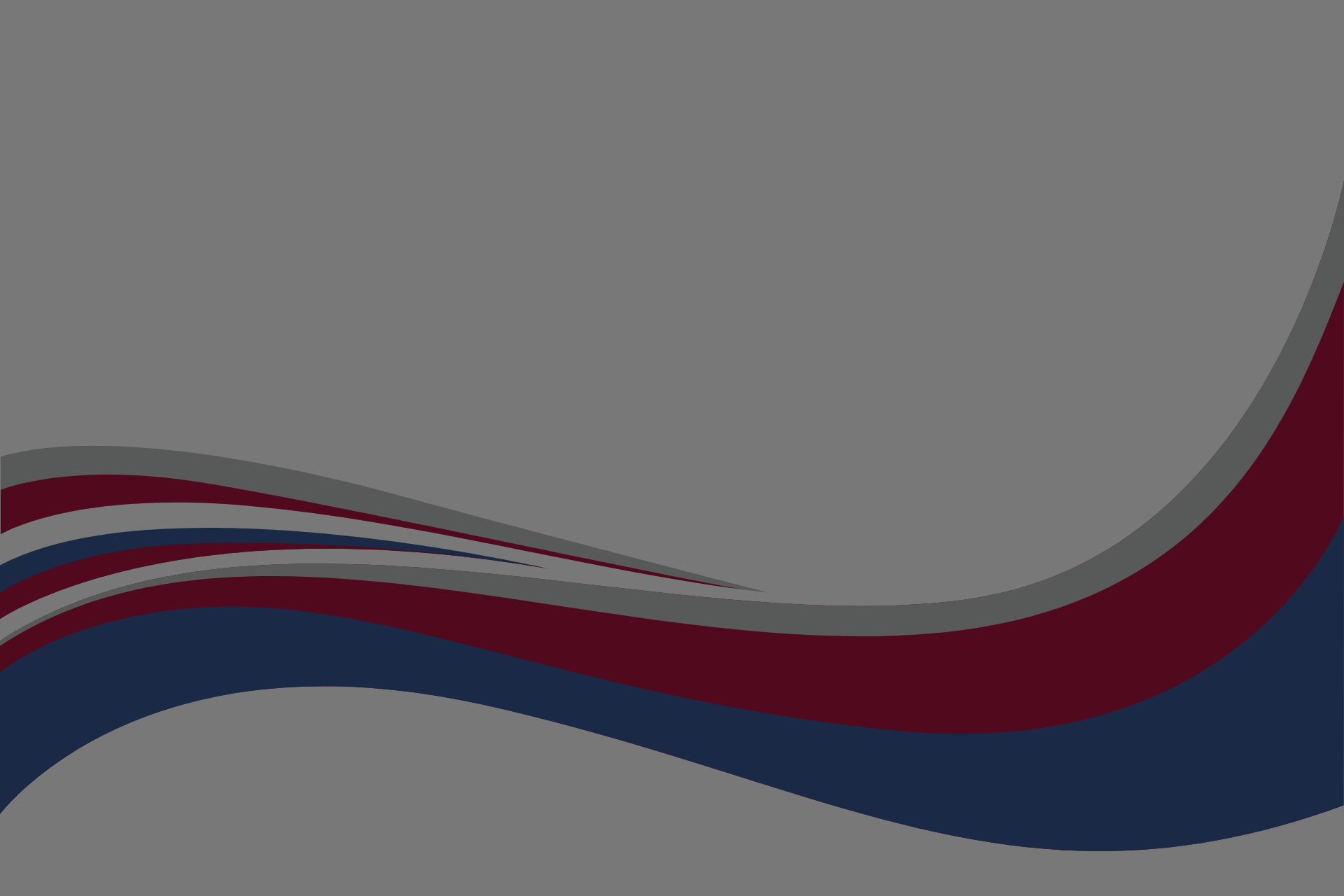 An abstract background with curved, flowing bands in shades of maroon, navy blue, and gray against a solid gray backdrop.
