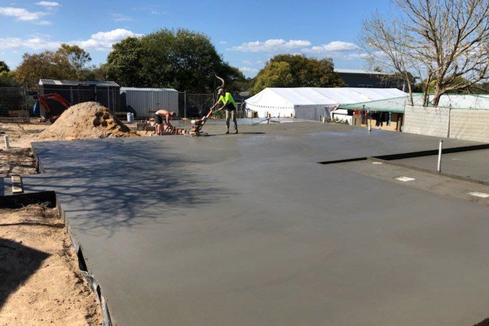new concrete slab