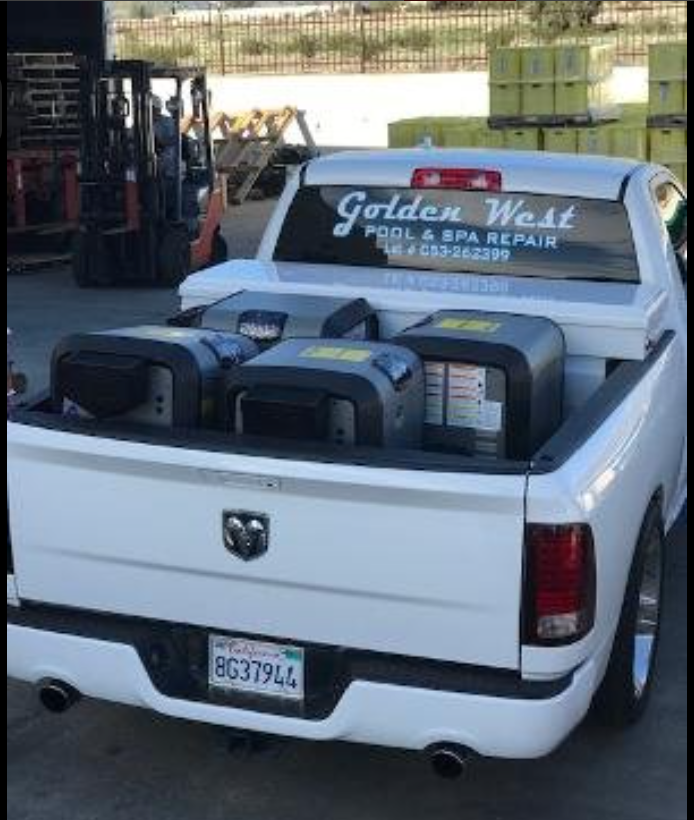 Back of company truck