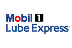 Mobil 1 Lube Express logo: blue text, 