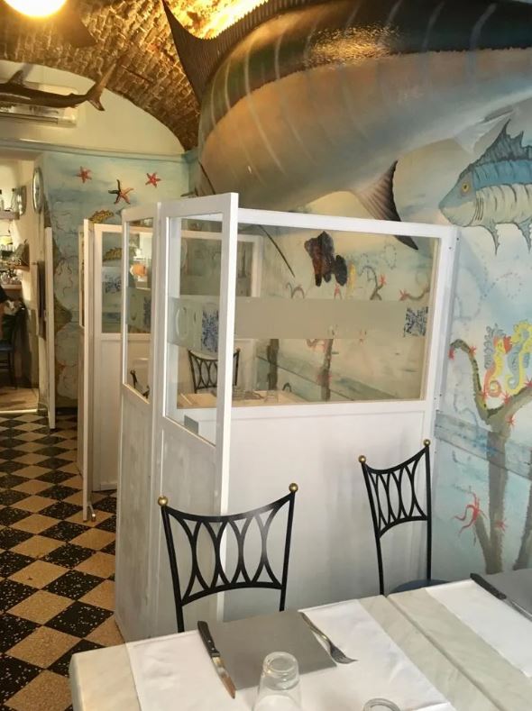 separatori tavoli sala ristorante