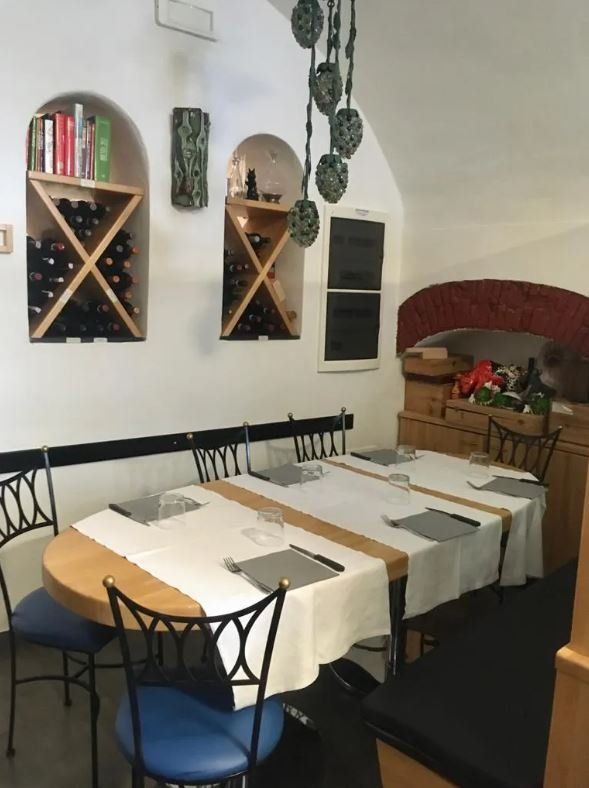 tavoli da due con distanza di un metro